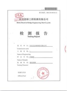 枣庄公司检测报告